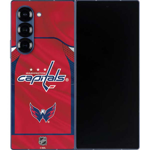 NHL Washington Capitals Home Jersey Galaxy Z Fold6 Skin
