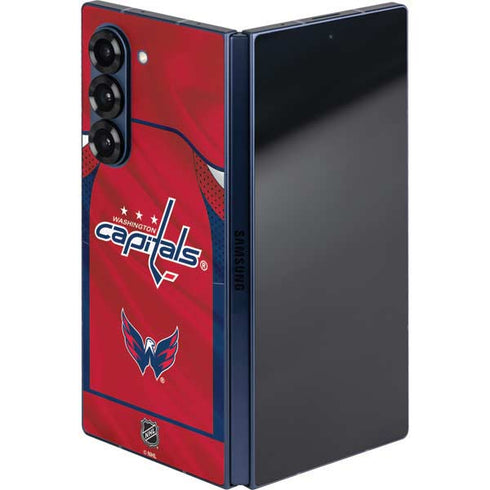 NHL Washington Capitals Home Jersey Galaxy Z Fold6 Skin