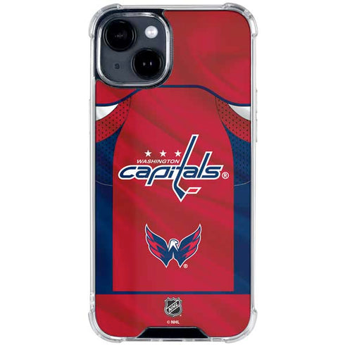NHL Washington Capitals Home Jersey iPhone 15 Clear Case
