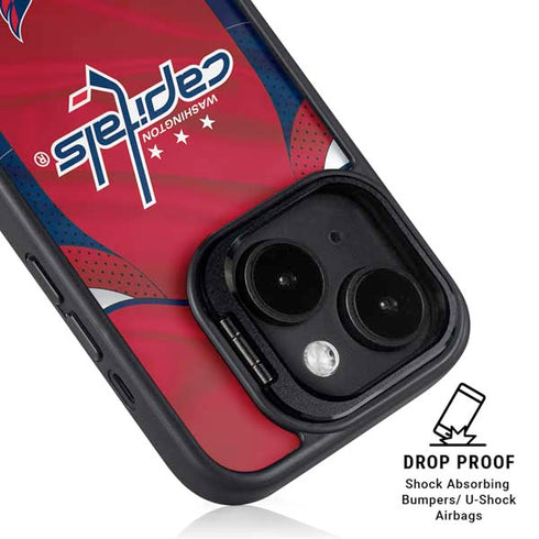 NHL Washington Capitals Home Jersey iPhone 15 Kickstand Case