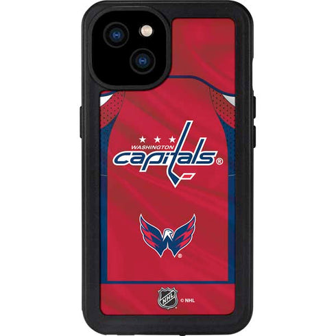 NHL Washington Capitals Home Jersey iPhone 15 Plus Waterproof Case