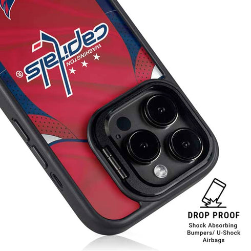 NHL Washington Capitals Home Jersey iPhone 15 Pro Max Kickstand Case