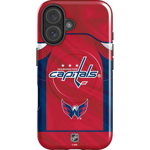 NHL Washington Capitals Home Jersey iPhone 16 Magsafe Impact Case