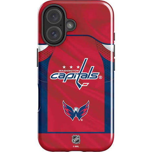 NHL Washington Capitals Home Jersey iPhone 16 Plus Impact Case