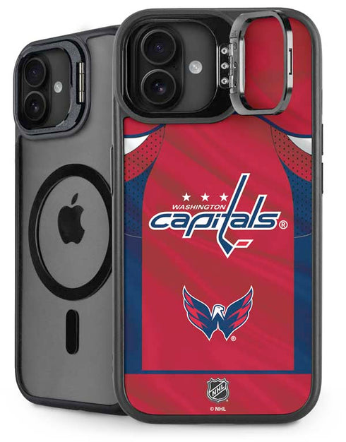 NHL Washington Capitals Home Jersey iPhone 16 Plus Kickstand Case