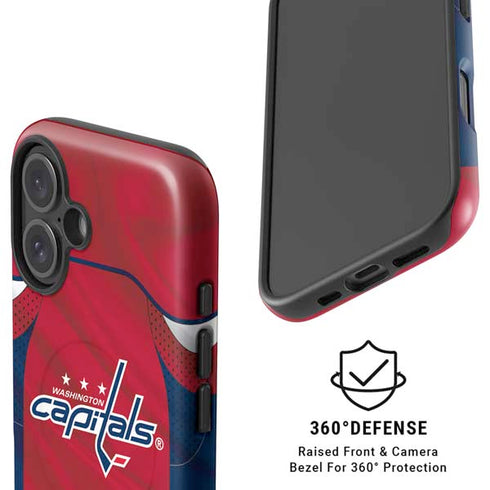 NHL Washington Capitals Home Jersey iPhone 16 Plus Magsafe Impact Case