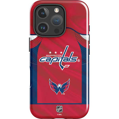 NHL Washington Capitals Home Jersey iPhone 16 Pro Impact Case
