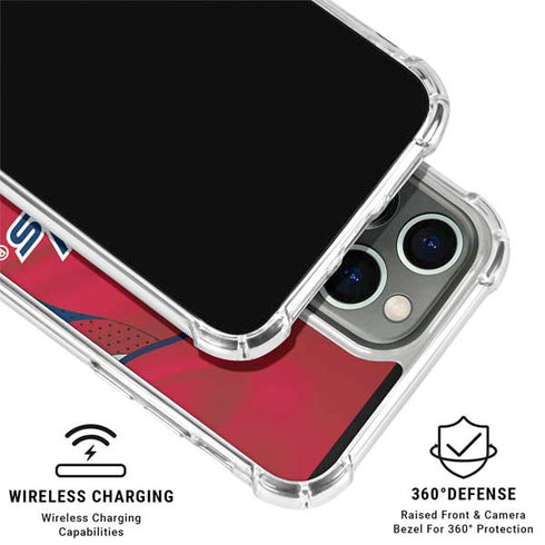 NHL Washington Capitals Home Jersey iPhone 16 Pro Max Clear Case
