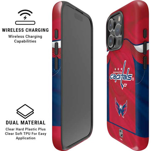 NHL Washington Capitals Home Jersey iPhone 16 Pro Max Magsafe Impact Case