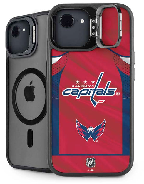 NHL Washington Capitals Home Jersey iPhone 16e Kickstand Case