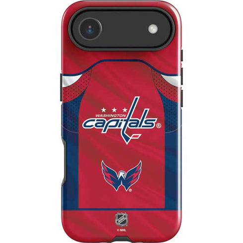 NHL Washington Capitals Home Jersey iPhone 17 Air Impact Case