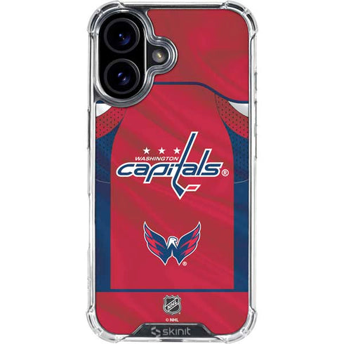 NHL Washington Capitals Home Jersey iPhone 17 Clear Case