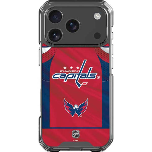 NHL Washington Capitals Home Jersey iPhone 17 Pro Clear Case