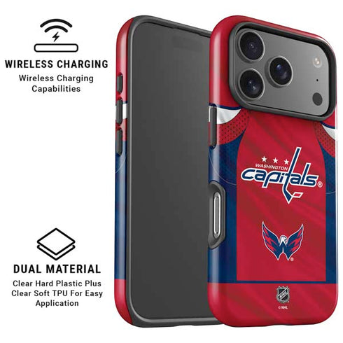 NHL Washington Capitals Home Jersey iPhone 17 Pro Magsafe Impact Case