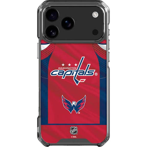 NHL Washington Capitals Home Jersey iPhone 18 Pro Max Clear Case