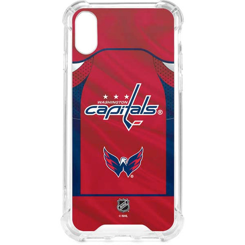 NHL Washington Capitals Home Jersey iPhone XS Clear Case