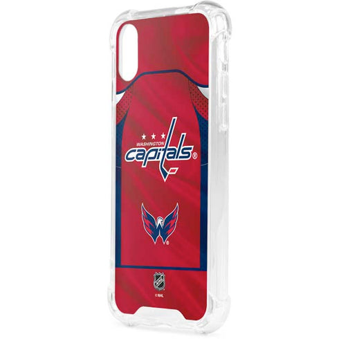 NHL Washington Capitals Home Jersey iPhone XS Clear Case