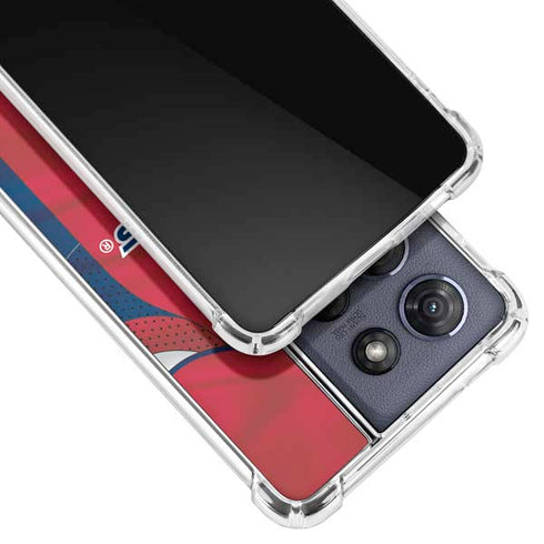 NHL Washington Capitals Home Jersey Moto G Power 5G (2025) Clear Case