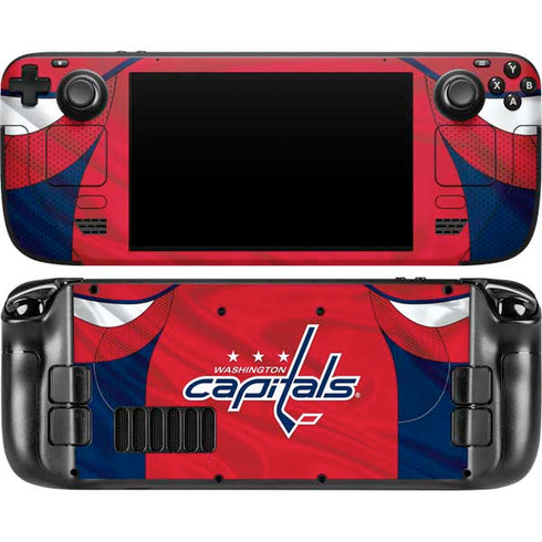 NHL Washington Capitals Home Jersey Steam Deck Handheld Gaming Computer OLED Skin