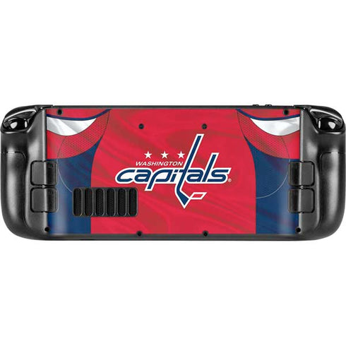 NHL Washington Capitals Home Jersey Steam Deck Handheld Gaming Computer OLED Skin
