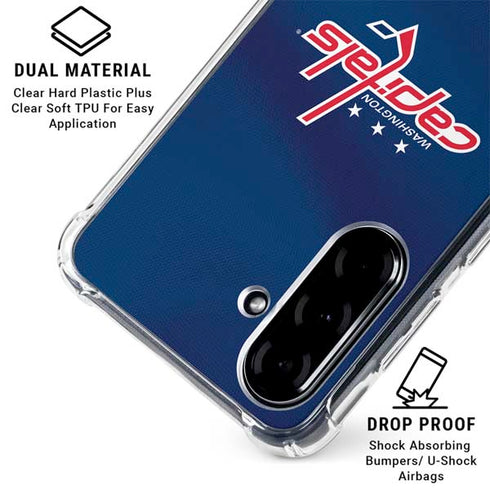 NHL Washington Capitals Jersey Galaxy A36 5G Clear Case