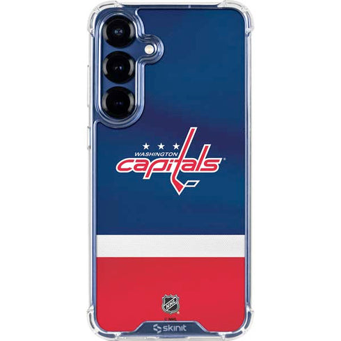 NHL Washington Capitals Jersey Galaxy S25 Plus Clear Case