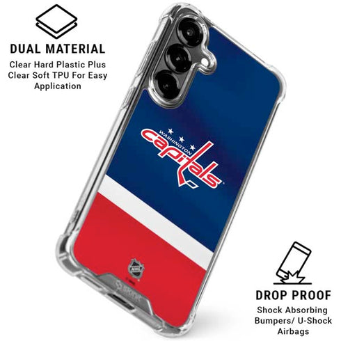 NHL Washington Capitals Jersey Galaxy S26 Plus Clear Case