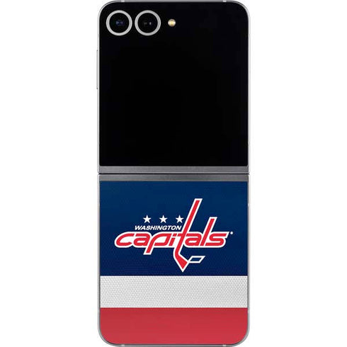 NHL Washington Capitals Jersey Galaxy Z Flip6 Skin