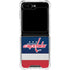 NHL Washington Capitals Jersey Galaxy Z Flip6 Clear Case