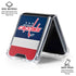 NHL Washington Capitals Jersey Galaxy Z Flip6 Clear Case