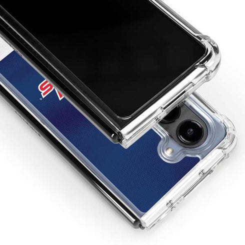 NHL Washington Capitals Jersey Galaxy Z Fold5 5G Clear Case