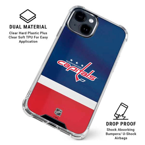 NHL Washington Capitals Jersey iPhone 15 Clear Case