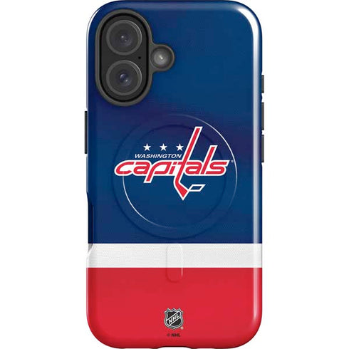 NHL Washington Capitals Jersey iPhone 16 Plus Magsafe Impact Case