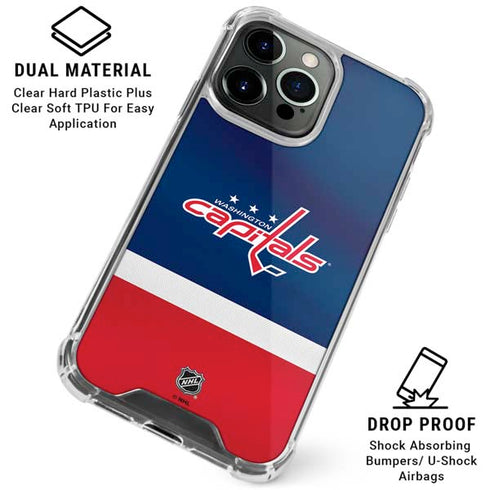 NHL Washington Capitals Jersey iPhone 16 Pro Max Clear Case