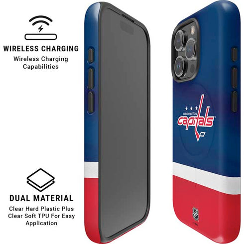 NHL Washington Capitals Jersey iPhone 16 Pro Max Magsafe Impact Case