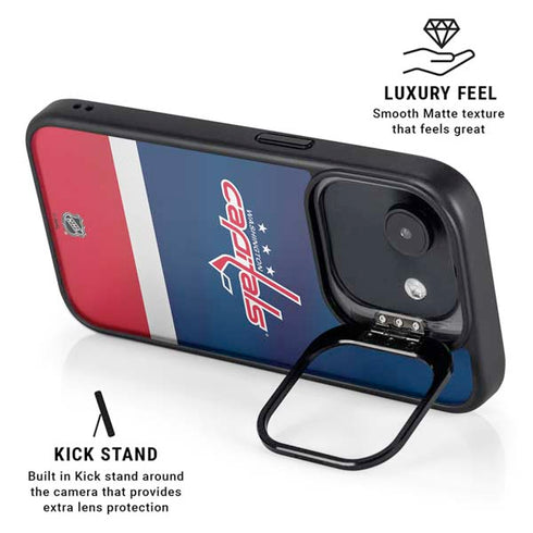 NHL Washington Capitals Jersey iPhone 16e Kickstand Case