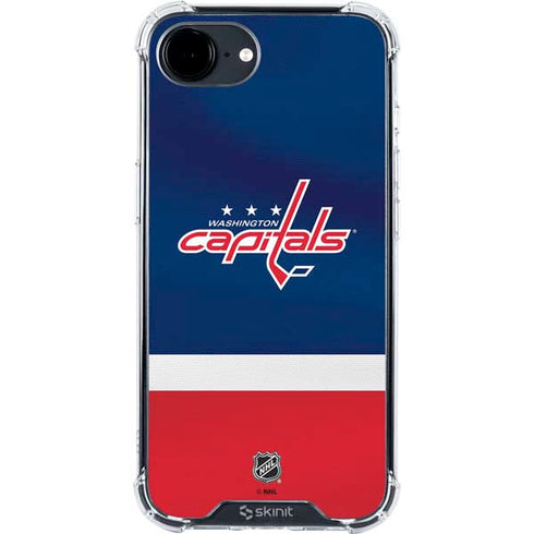 NHL Washington Capitals Jersey iPhone 16e Clear Case