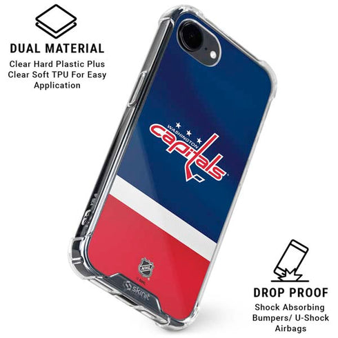 NHL Washington Capitals Jersey iPhone 16e Clear Case