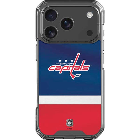 NHL Washington Capitals Jersey iPhone 18 Pro Clear Case