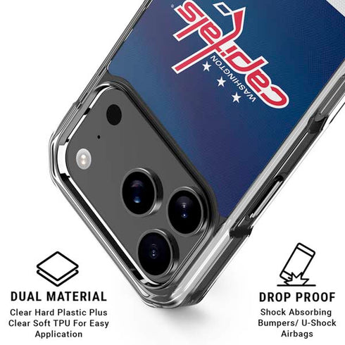 NHL Washington Capitals Jersey iPhone 18 Pro Clear Case