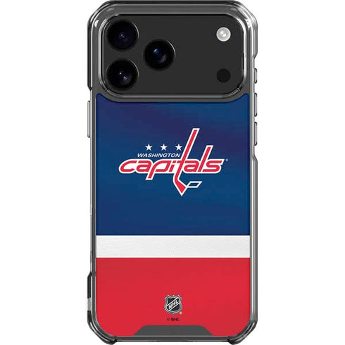NHL Washington Capitals Jersey iPhone 18 Pro Max Clear Case