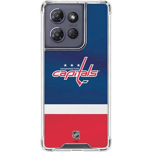 NHL Washington Capitals Jersey Moto G 5G (2025) Clear Case