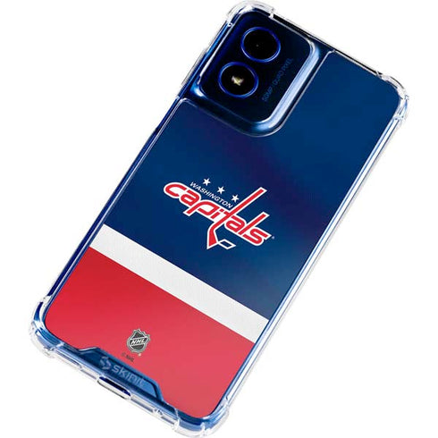 NHL Washington Capitals Jersey Moto G 5G (2024) Clear Case