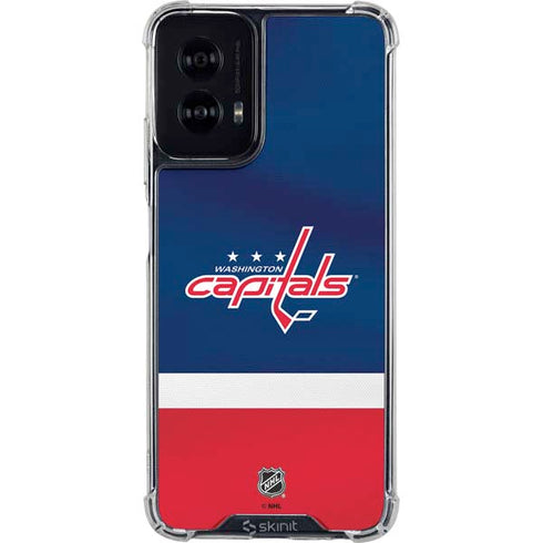 NHL Washington Capitals Jersey Moto G Power 5G (2024) Clear Case