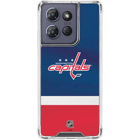 NHL Washington Capitals Jersey Moto G Power 5G (2025) Clear Case