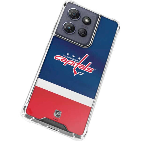 NHL Washington Capitals Jersey Moto G Power 5G (2025) Clear Case