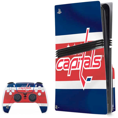 NHL Washington Capitals Jersey PS5 Pro Disk Bundle Skin
