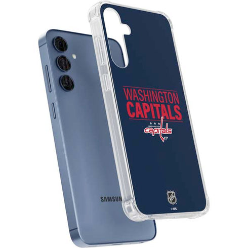 NHL Washington Capitals Lineup Galaxy A55 5G Clear Case