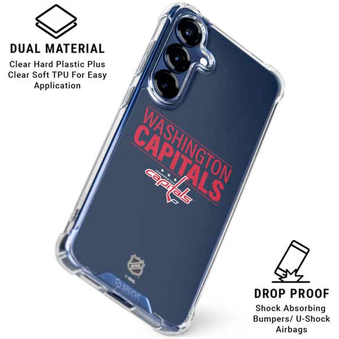 NHL Washington Capitals Lineup Galaxy S25 Clear Case