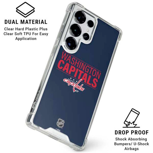 NHL Washington Capitals Lineup Galaxy S25 Ultra Clear Case